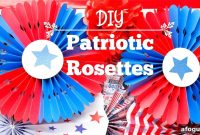 DIY Patriotic Rosettes: Step-by-Step Tutorial for Red, White & Blue Crafts