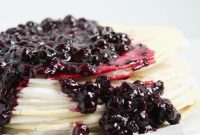 Gluten-Free Crepe Cake with Wild Blueberry Topping Recipe