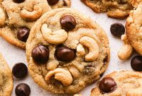 Chocolate Chip Cashew Cookies Recipe — Crunchy Homemade Treats
