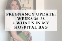 36-38 Week Pregnancy Update: What I Packed in My Hospital Bag