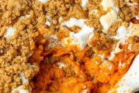 Sweet Potato Casserole with Gooey Marshmallow Topping