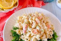 Seafood Pasta Salad with Shrimp and Crab Dressing