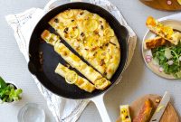 Lemon, Leek & Thyme Skillet Focaccia Recipe