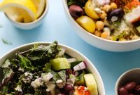 Mediterranean Power Bowls with Creamy Tzatziki Dressing
