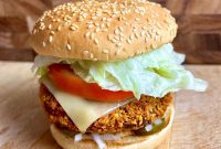 Chickpea-Crusted Black Bean Burger Recipe with Crispy Coating