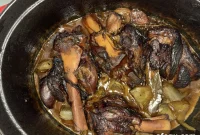 Braised Lamb Shanks with Artichokes — Spanish-Style Jarretes de Cordero