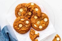 White Chocolate Ginger Cookies: Chewy Spiced Treats for Holidays