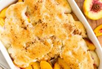 Gluten-Free Vegan Peach Cobbler (Dairy-Free Recipe)
