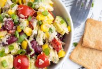 Tuna, Corn, Avocado & White Bean Salad with Zesty Dressing
