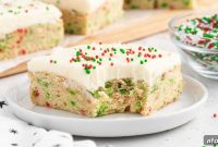 Festive Christmas Sugar Cookie Bar Recipe
