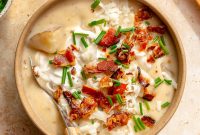 Creamy Loaded Baked Potato Soup Recipe for Comforting Weeknights