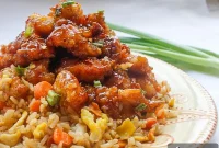 General Tso’s Chicken with Classic Fried Rice Recipe