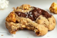 Caramel Popcorn Chocolate Cookies (Dark & Milk Chocolate)