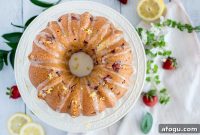 Moist Fresh Strawberry Bundt Cake Recipe