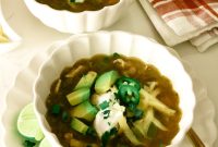 Creamy White Chicken Chili with Lime and Cilantro