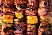 Grilled Chicken and Pineapple Kabobs with Tangy Marinade