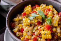 Jalapeño Roasted Corn Salad with Lime and Cilantro