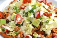 Turkey Taco Loaded Sweet Potato Fries Recipe