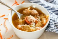 Asian Cabbage and Pork Meatball Soup Recipe