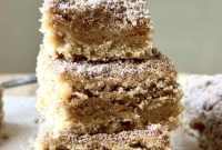 Chewy Snickerdoodle Blondies with Cinnamon Sugar Swirl