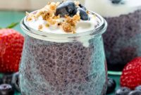 Creamy Blueberry Chia Pudding Recipe for Breakfast & Snacks
