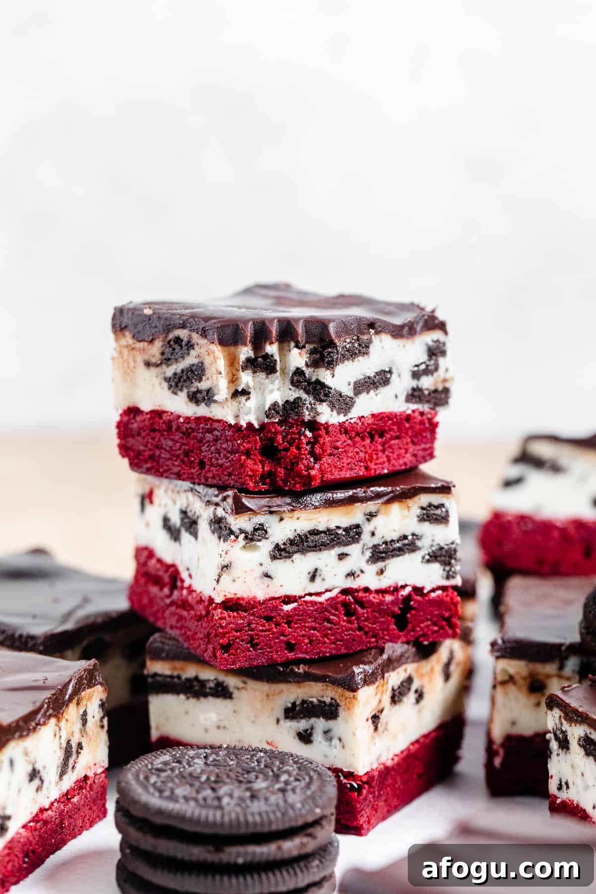 stack of brownies