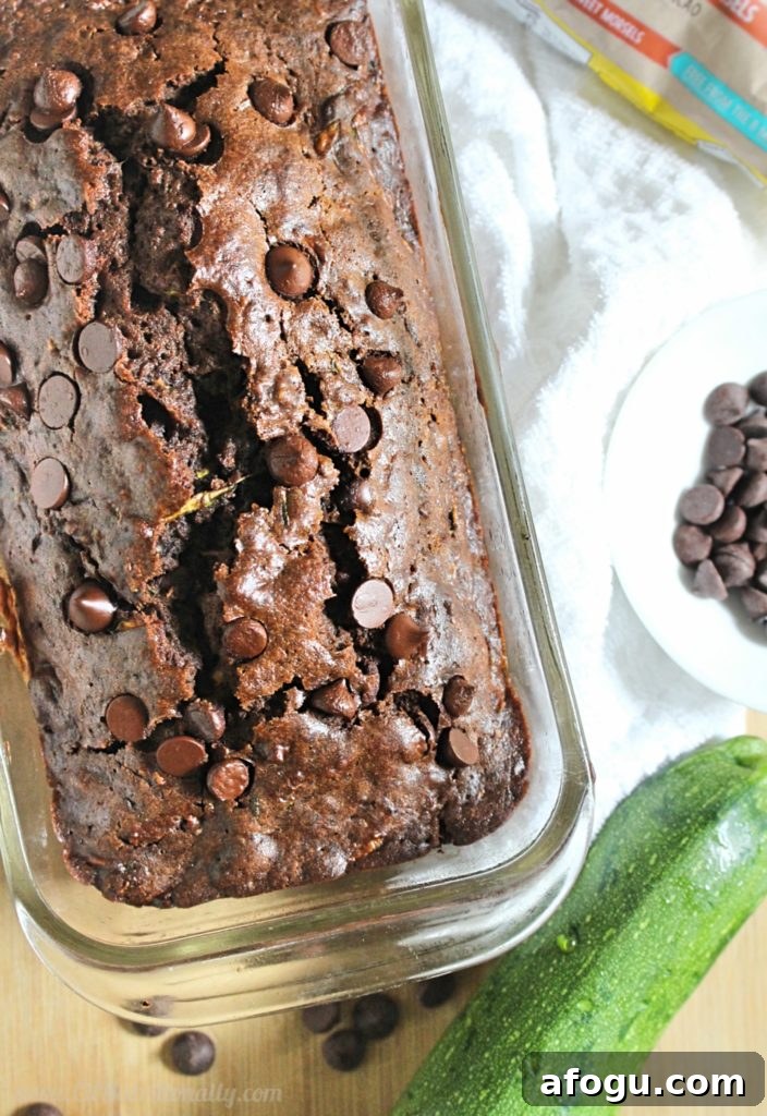 Double Chocolate Zucchini Bread Recipe — Moist Chocolate Zucchini Loaf 3 Food Allergy Friendly Double Chocolate Chip Zucchini Bread