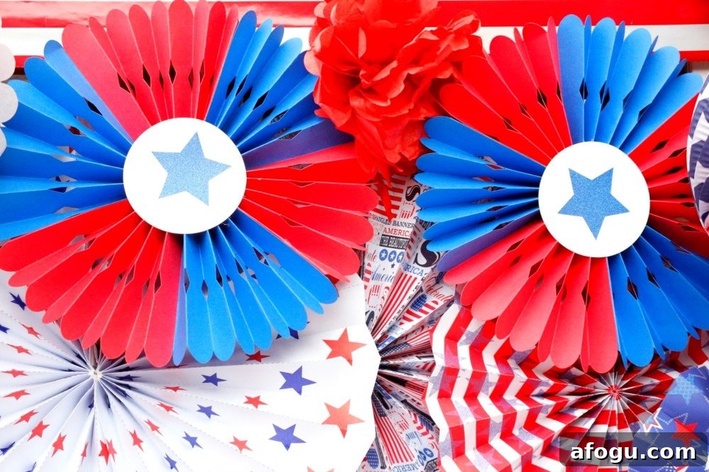 Here is a super easy tutorial on how to make patriotic rosettes. These will be a perfect addition to your red, white, and blue party decorations this summer.