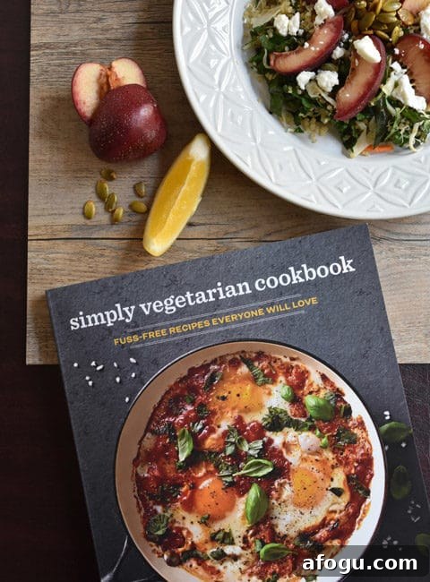 Quinoa and Nectarine Slaw with Simply Vegetarian Cookbook
