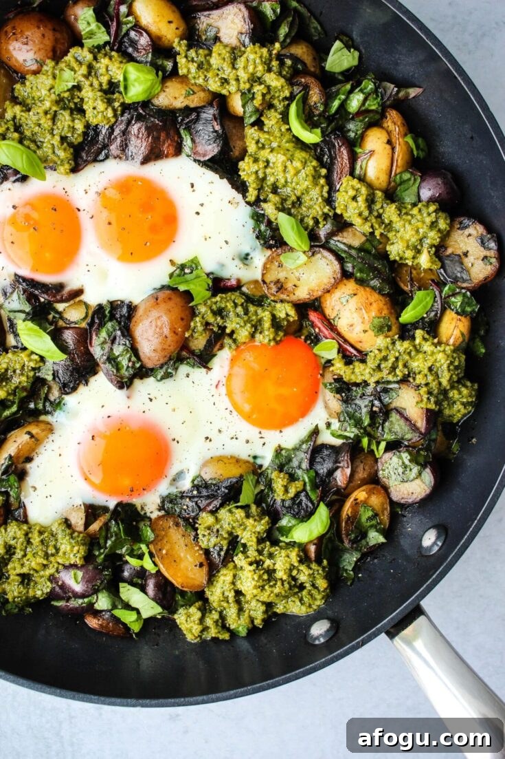 Image for Healthy Pesto Potato Hash Skillet 