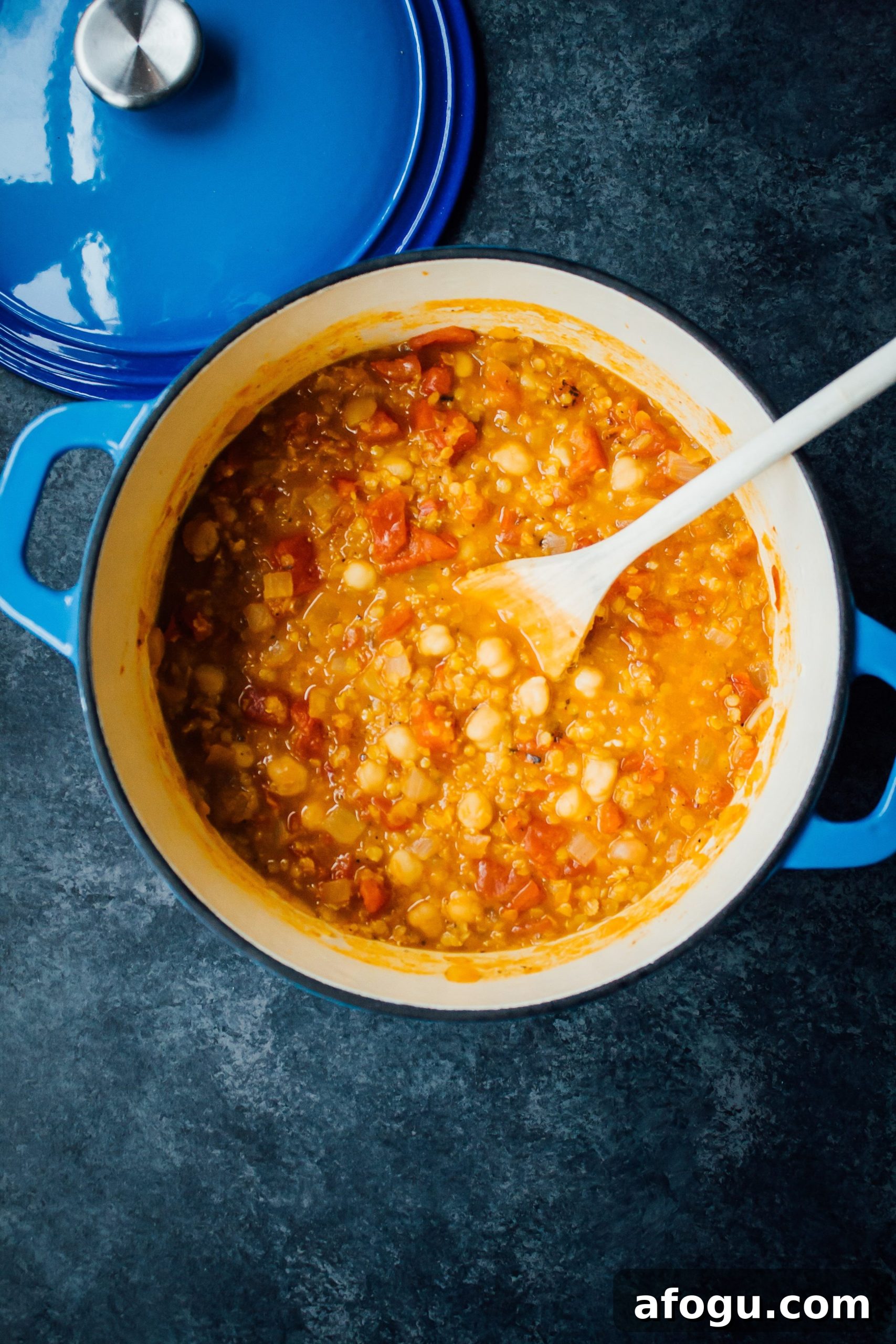 Moroccan Lentil Stew | Well and Full | #vegan #recipe
