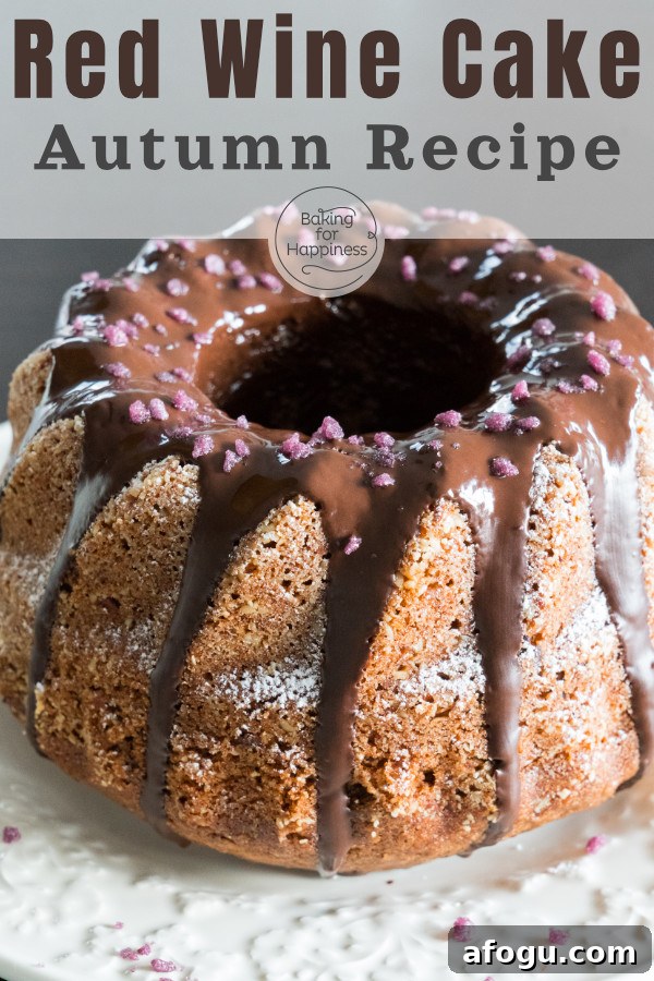 This red wine cake with chocolate tastes wonderfully chocolaty and aromatic. The perfect autumn recipe, so test it right away!