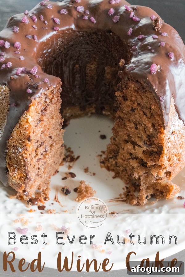 This red wine cake with chocolate tastes wonderfully chocolaty and aromatic. The perfect autumn recipe, so test it right away!