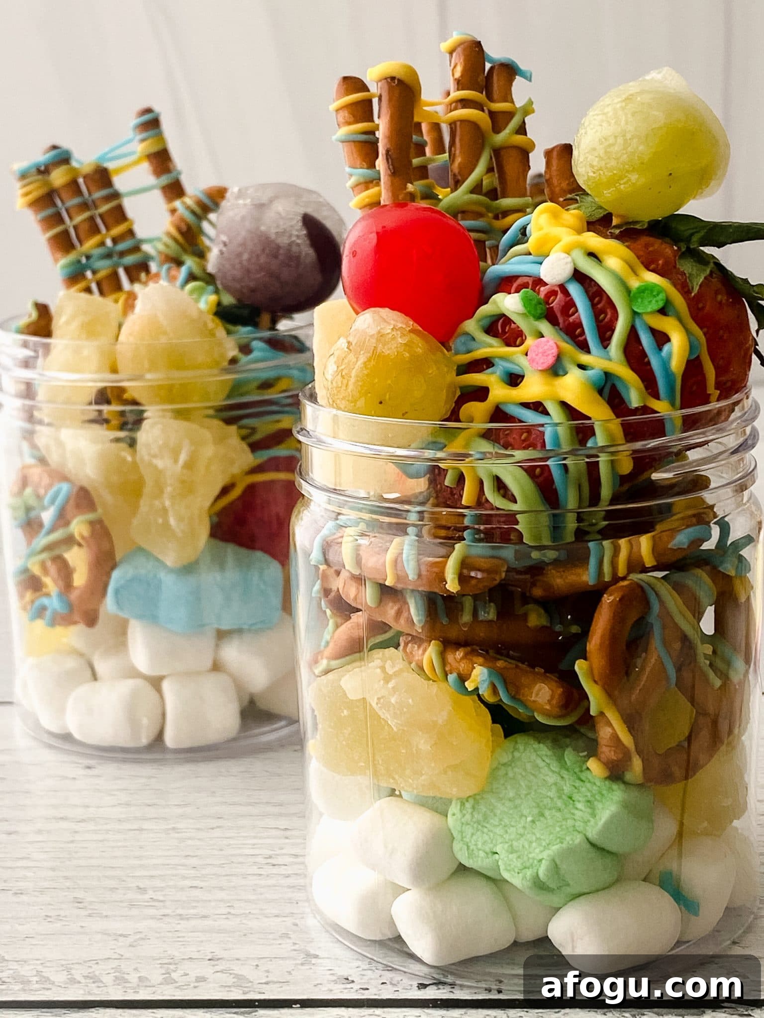 filled sweet jarcuterie.