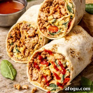 Freezer Friendly Breakfast Burritos Meal Prep - Olivia Adriance