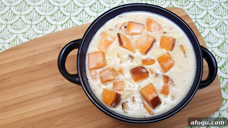 Creamy Sweet Potato and Corn Chowder (Vegetarian Recipe) 4 Vegetarian Sweet Potato Corn Chowder