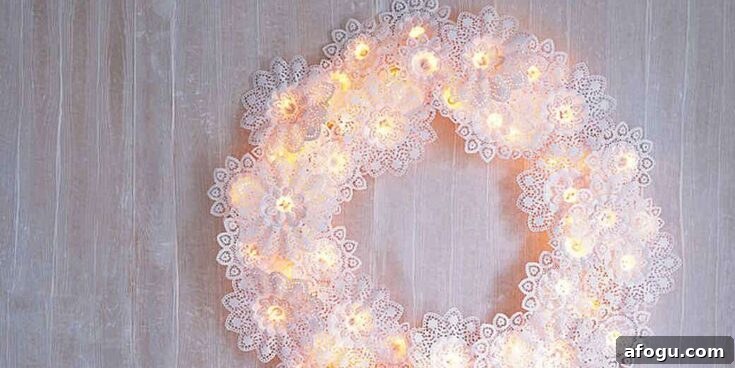 Paper-Doily Wreath