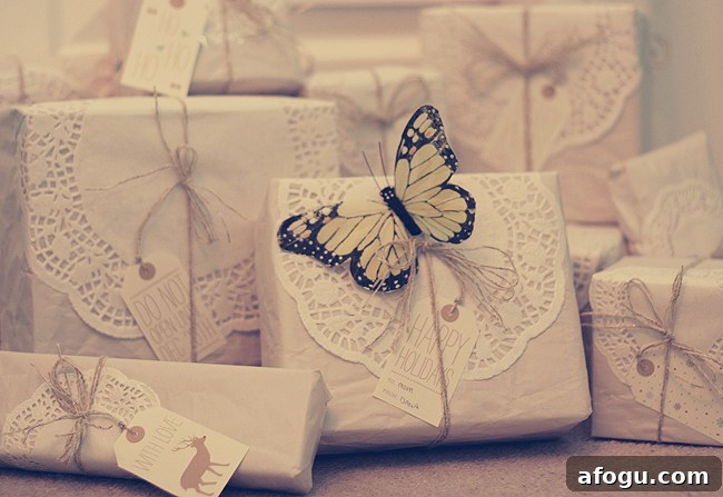 Shabby Chic Gift Wrapping