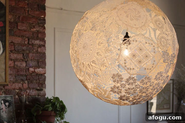 Doily Hanging Light