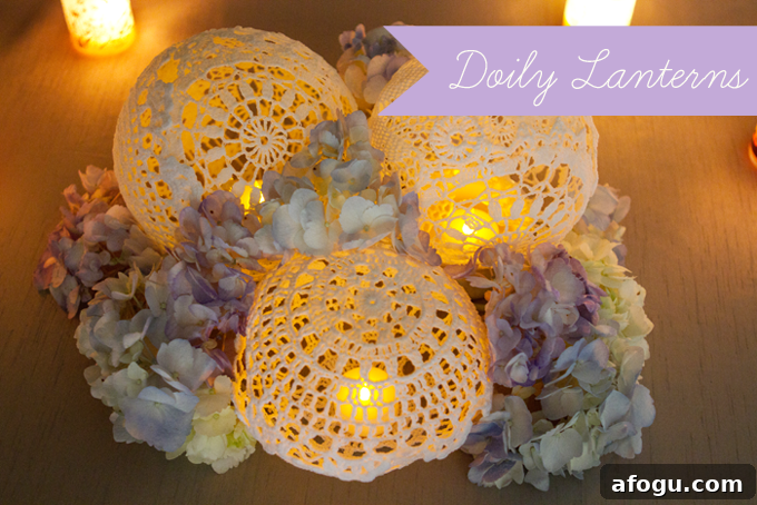 DIY | Doily Lantern