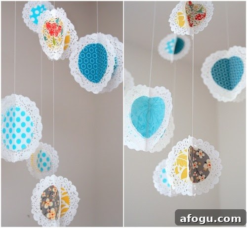Hanging Fabric Doilies