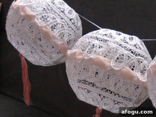 DIY Doily Lantern