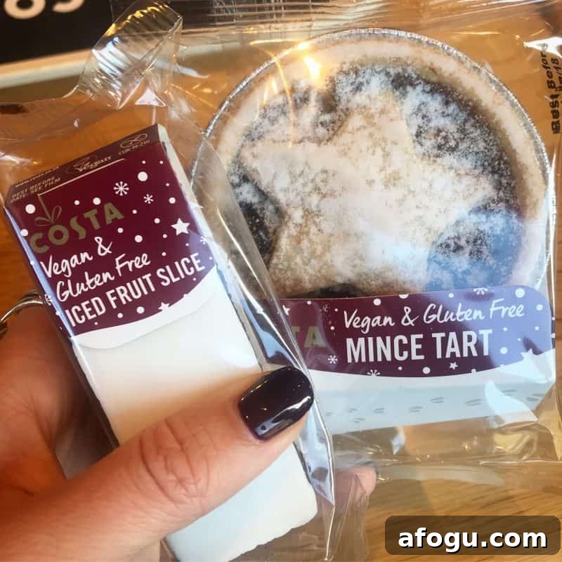 gluten free vegan mince pie christmas cake costa