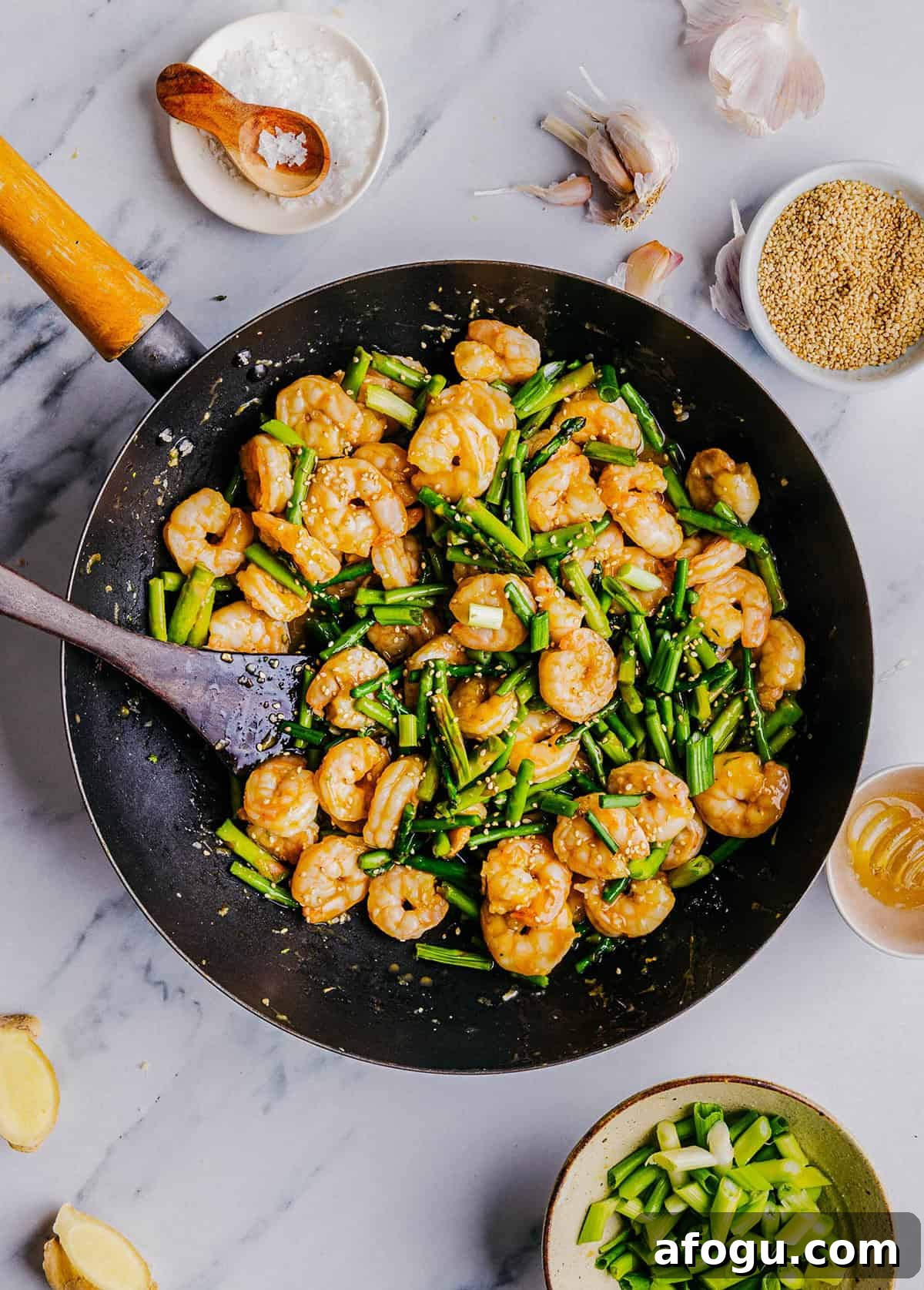 Honey Garlic Shrimp Stir Fry
