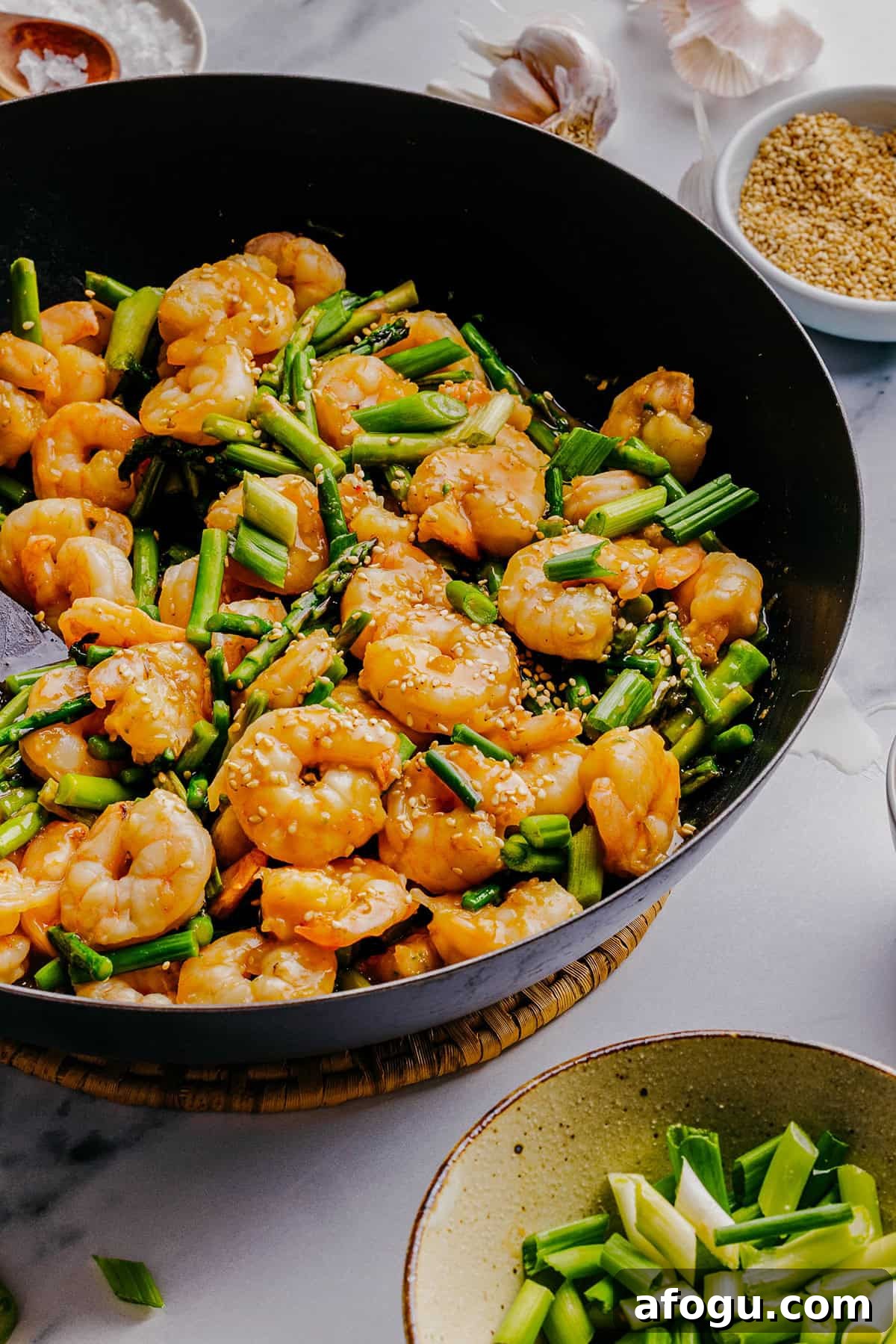Honey Garlic Shrimp Stir Fry