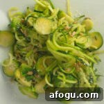 Garlic Butter Zoodles with Brussels Sprouts