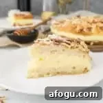 A recipe for bee sting cake—a German dessert made with yeasted cake, honey-almond topping, and sweet pastry cream