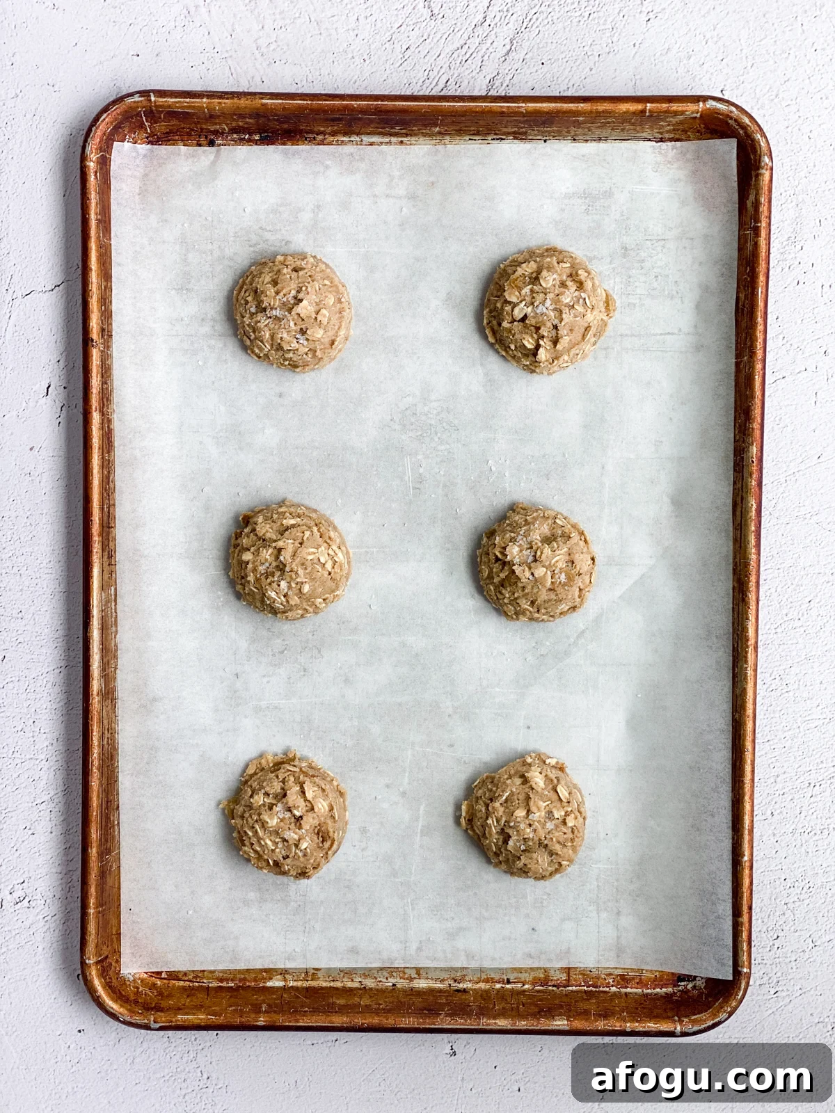 Brown Butter Oatmeal Raisin Cookies Recipe — Chewy & Flavorful 7 cookies before baking