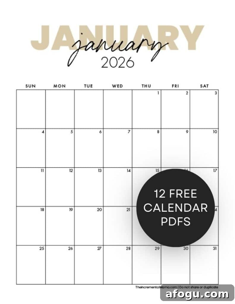free aesthetic calendar printable 
