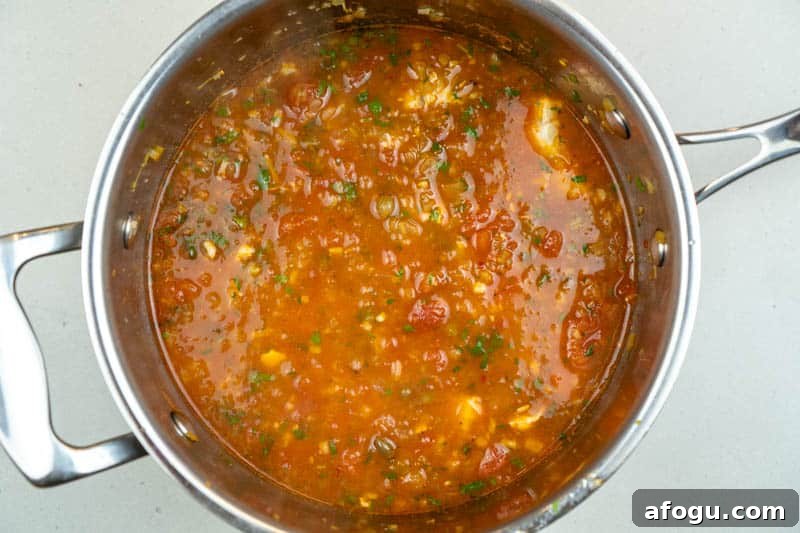 Stew ready to serve